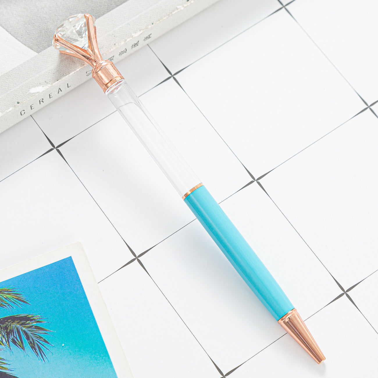 Wholesale Large Diamond DIY Empty Tube Metal Ballpoint Pen