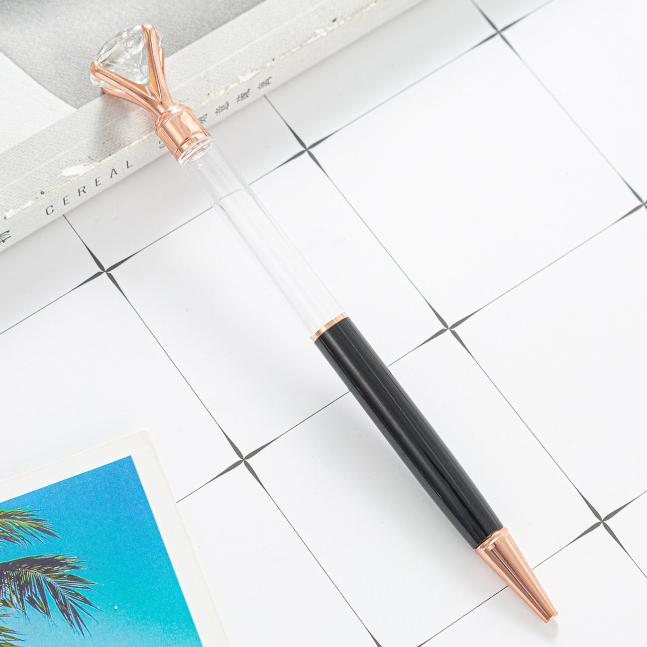 Wholesale Large Diamond DIY Empty Tube Metal Ballpoint Pen