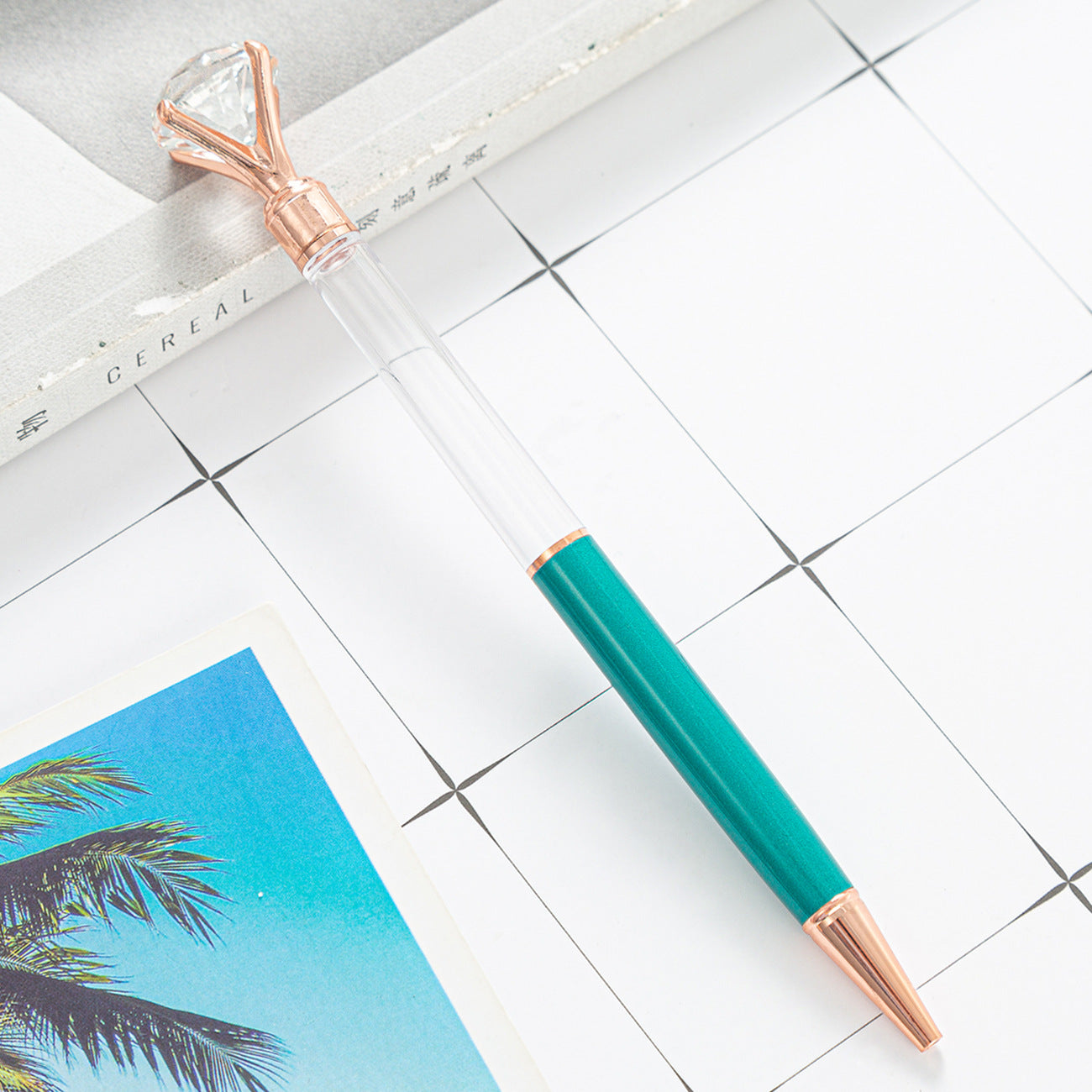 Wholesale Large Diamond DIY Empty Tube Metal Ballpoint Pen