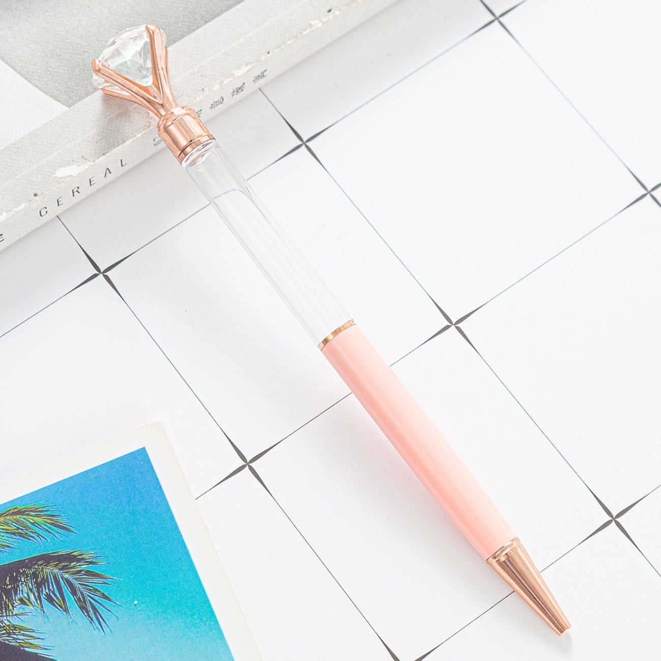 Wholesale Large Diamond DIY Empty Tube Metal Ballpoint Pen