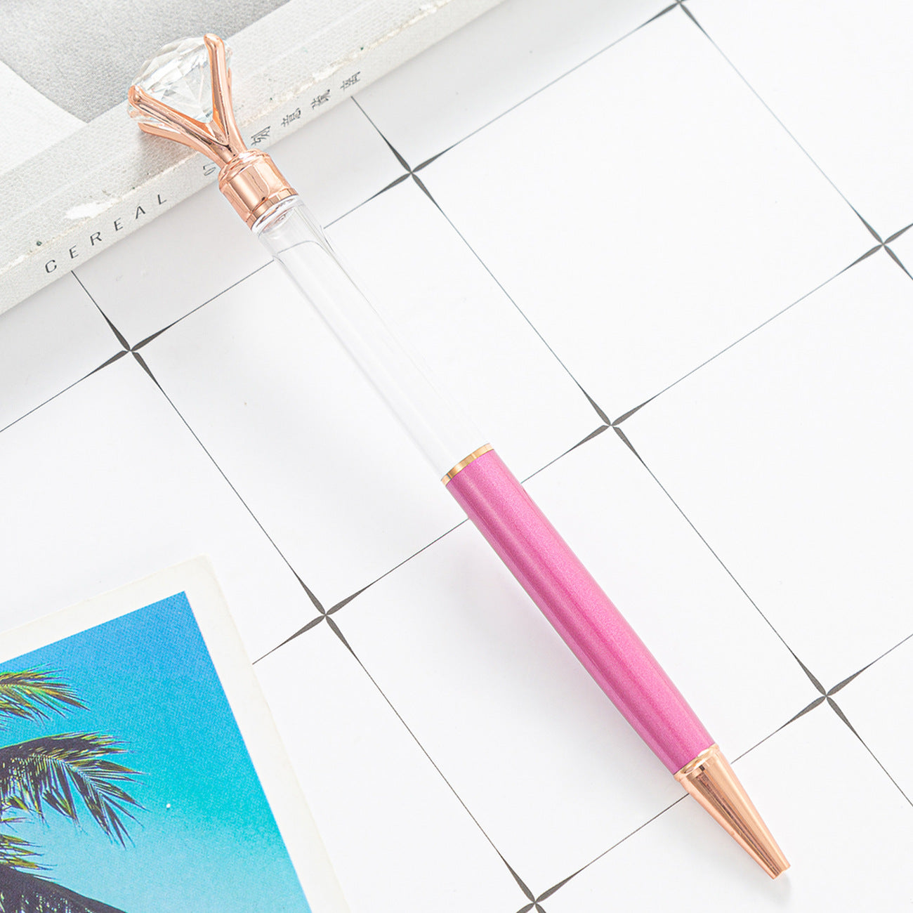 Wholesale Large Diamond DIY Empty Tube Metal Ballpoint Pen