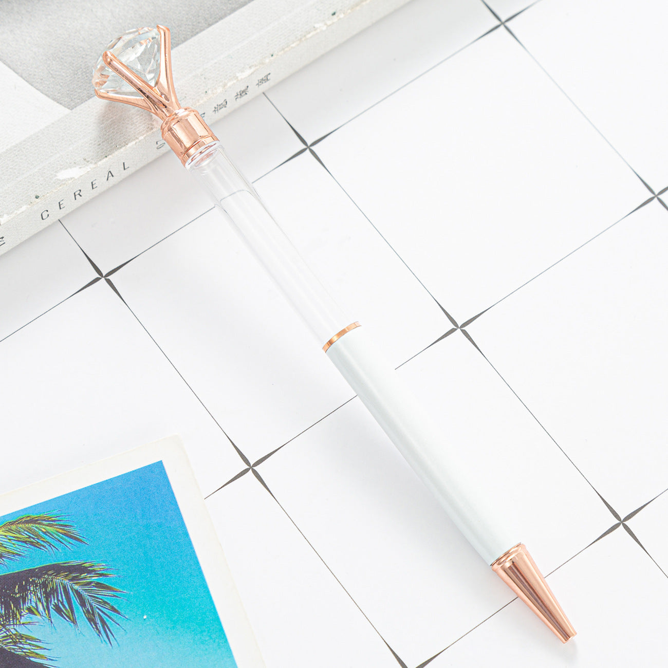 Wholesale Large Diamond DIY Empty Tube Metal Ballpoint Pen