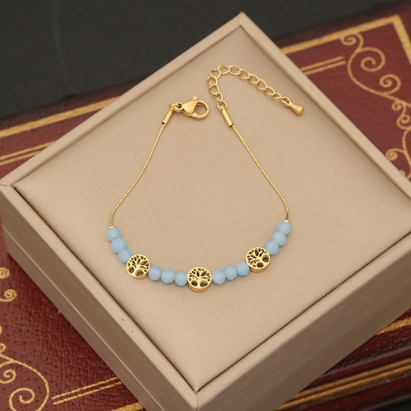 Wholesale Crystal Beaded Bracelet Butterfly Bracelet