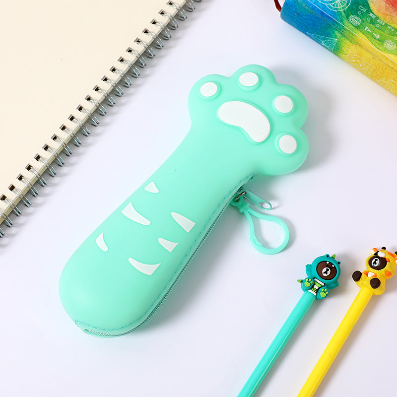 Wholesale Creative Cat Claw Silicone Pencil Case