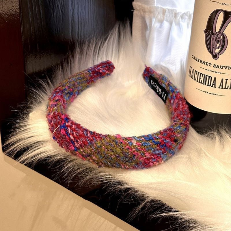 Wholesale Red Facial Wash and Hair Compression with Wide Edge Fabric Headband