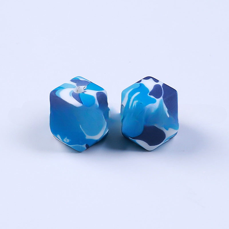 Wholesale 50PCS/PACK 14mm Hexagonal Silicone Beads