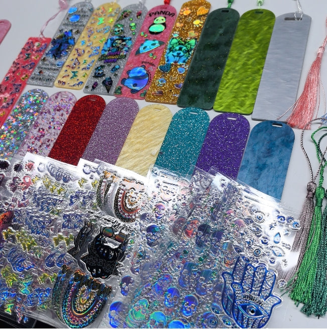 Wholesale Random Holographic Stickers 20/50/100pcs UV DTF Wraps & Cartoon Random Styles Bookmark Stickers for Crafts laser wraps