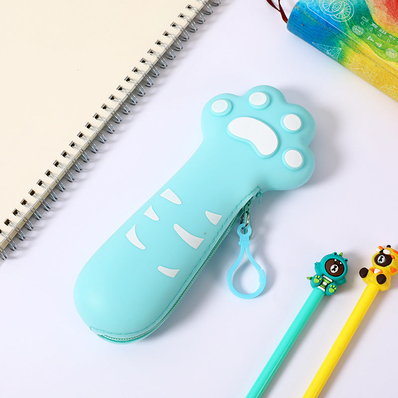 Wholesale Creative Cat Claw Silicone Pencil Case
