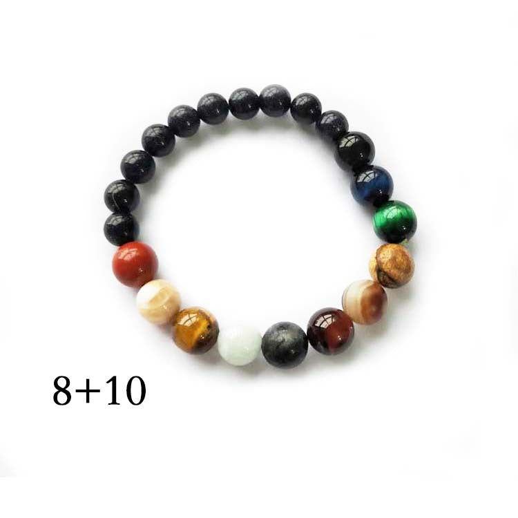 Wholesale Universe Galaxy Eight Planets Blue Sand Bracelet