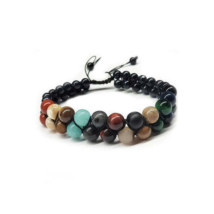 Wholesale Universe Galaxy Eight Planets Blue Sand Bracelet