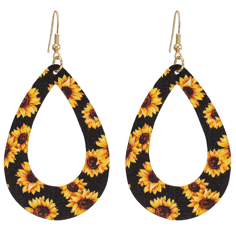 Wholesale Multi-Layered Leather Magnet Buckle Little Daisy Bracelet