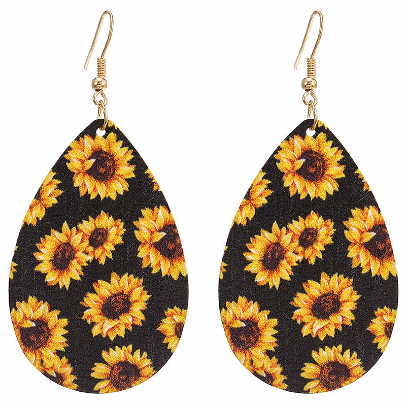 Wholesale Multi-Layered Leather Magnet Buckle Little Daisy Bracelet