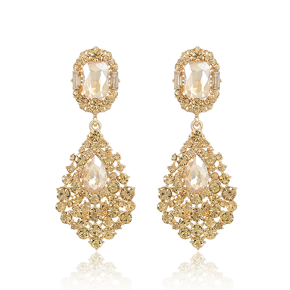 Pendientes al por mayor de la fiesta de diamantes de imitación de diamantes de imitación