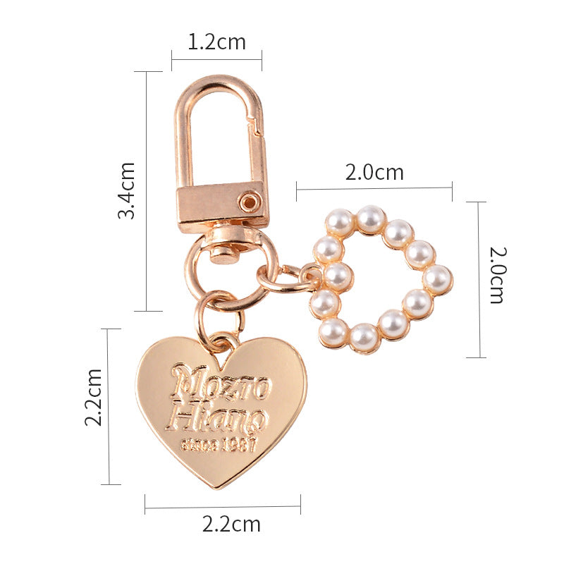 Wholesale Cute Pearl Shell Metal Keychain