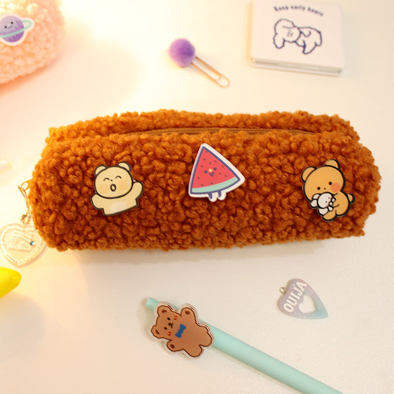 Wholesale Lamb Plush Pen Bags