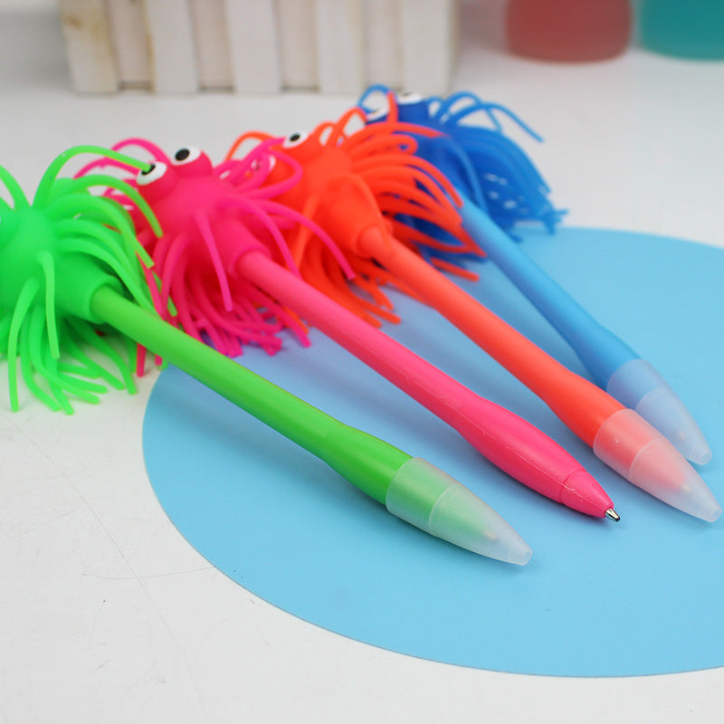 Wholesale Fuzzy Emoji Plastic Ballpoint Pen