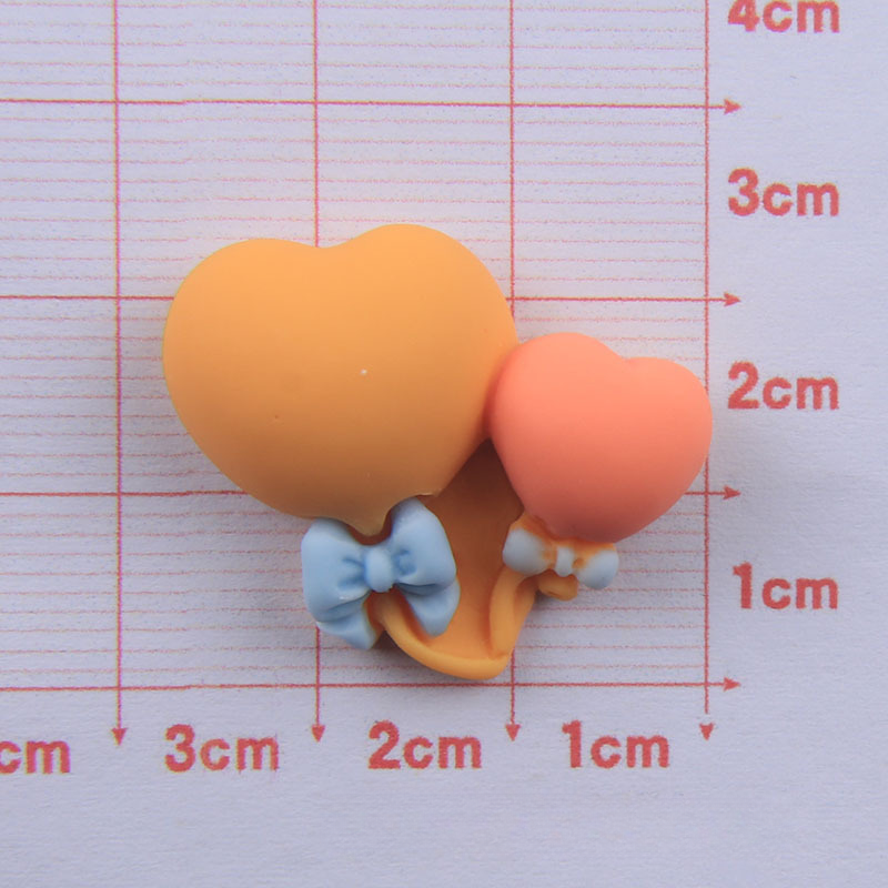 Wholesale colorful love balloon resin cream glue Phone Case