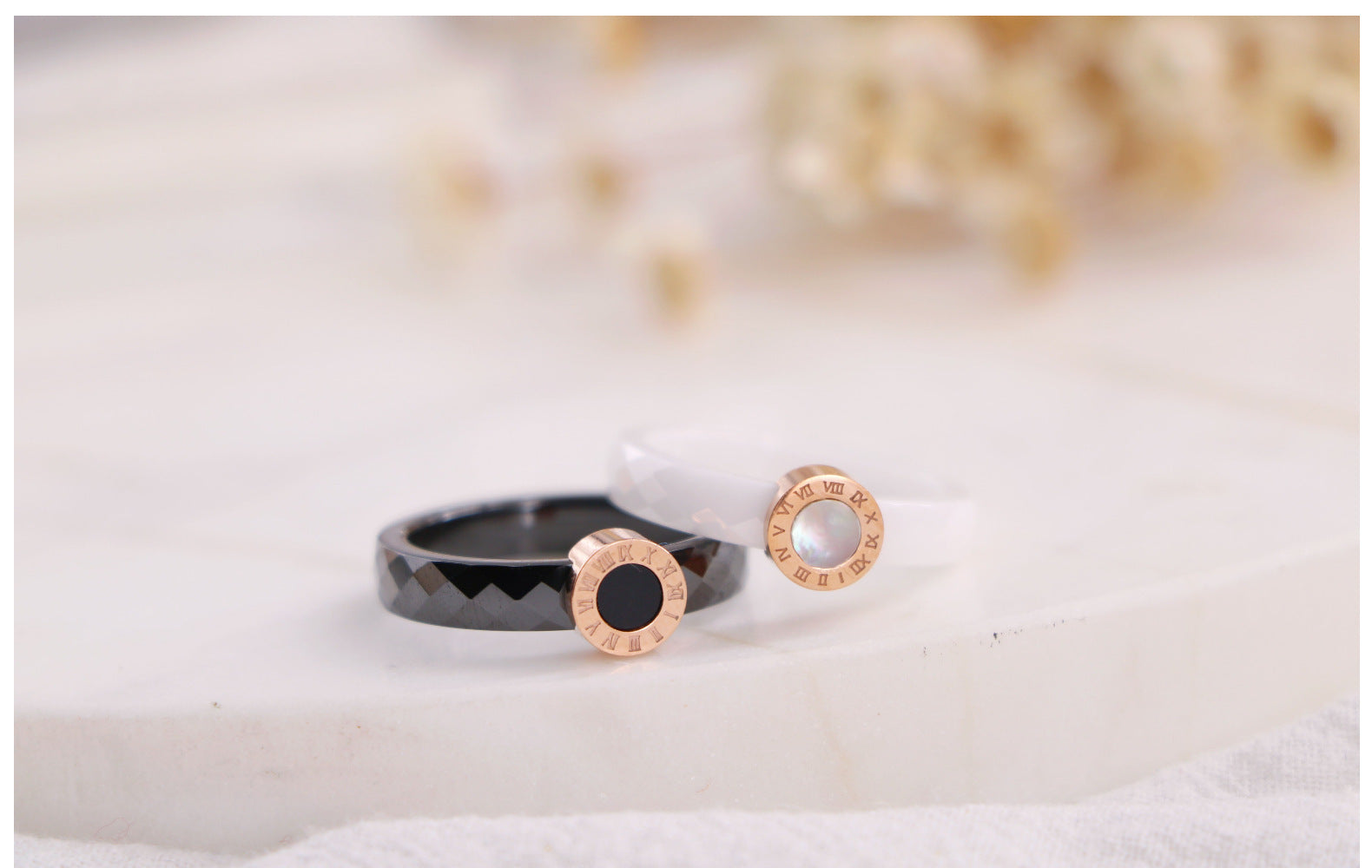 Wholesale Ceramic Roman Shell Rings