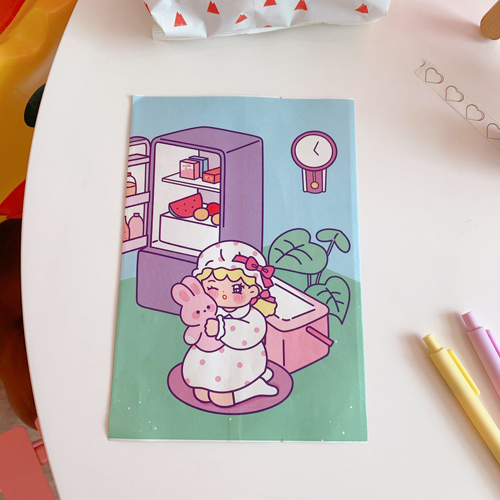 Wholesale Cute Little Bear Snacks, Self Sealing Packaging Bags, Biscuits, Candies, Sub Packaging, Self-adhesive Oil Proof Paper Bags