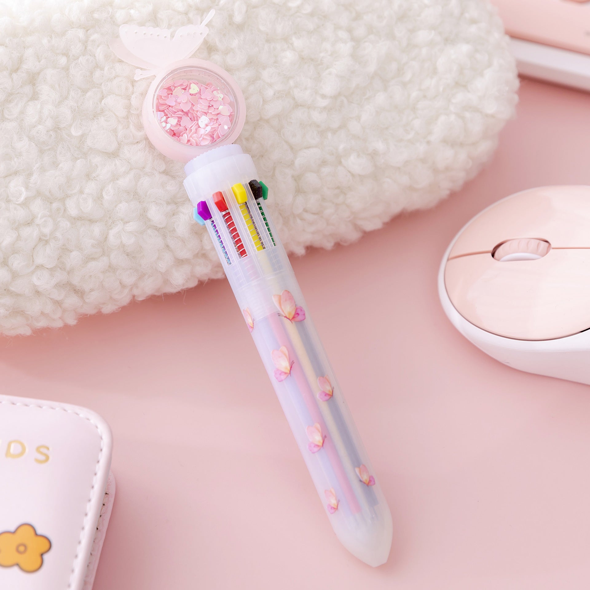 Wholesale Plastic Cartoon Colorful Rainbow Ballpoint Pen