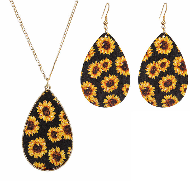 Wholesale Multi-Layered Leather Magnet Buckle Little Daisy Bracelet