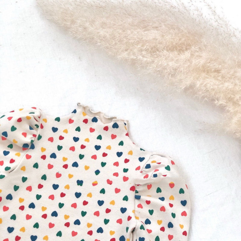 Wholesale Cotton Half Turtleneck Lace Doll Sleeve Bottoming Shirt To Wear Suspender Skirt