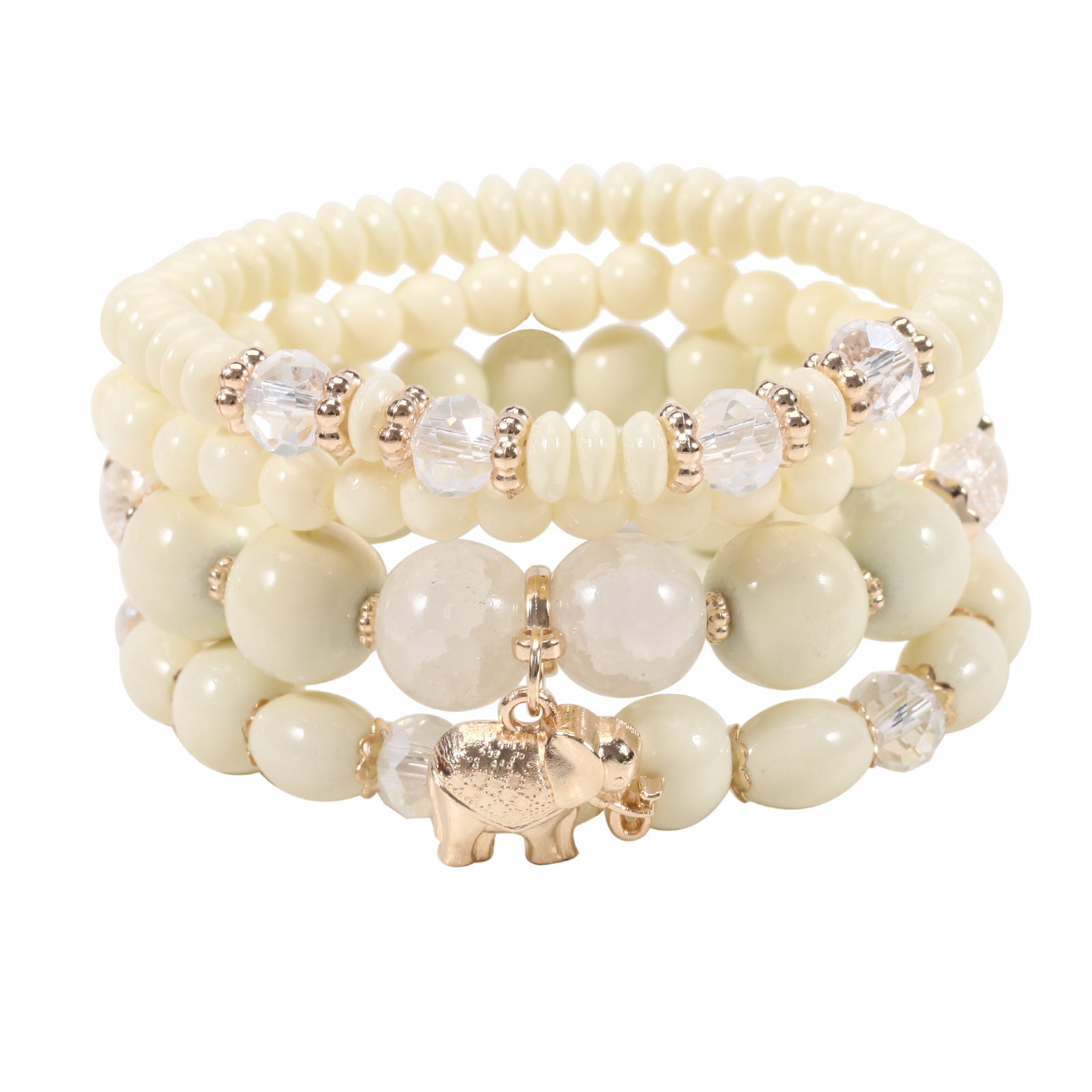 Wholesale Bohemian Elephant Pendant Beaded Bracelet