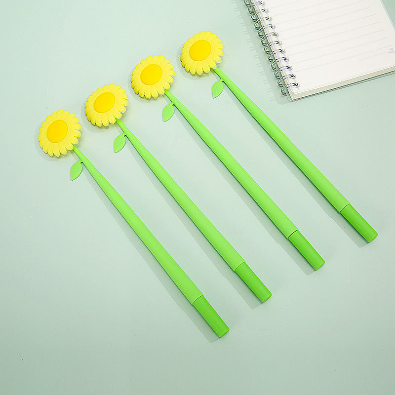 Bolígrafo de gel de girasol de silicona al por mayor