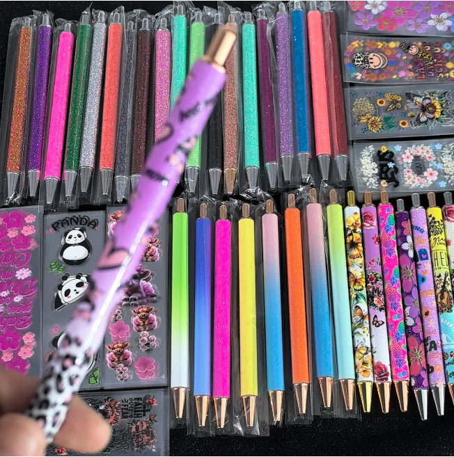 Wholesale Random 20/50/100pcs UV DTF Wraps & Cartoon Random Bookmark Stickers