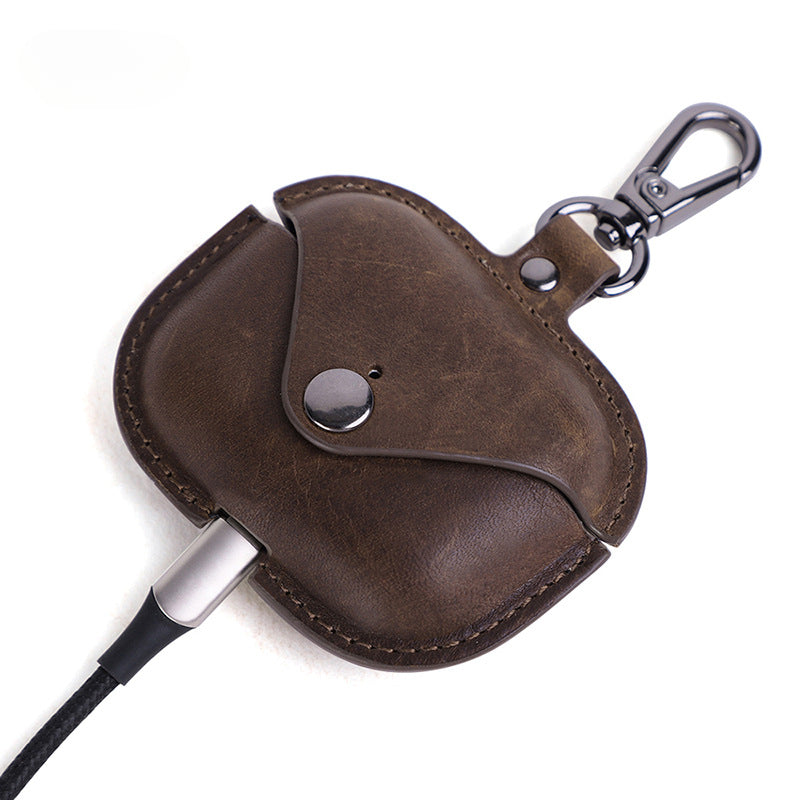 Wholesale Genuine Leather Earphone Shell Protective Cover