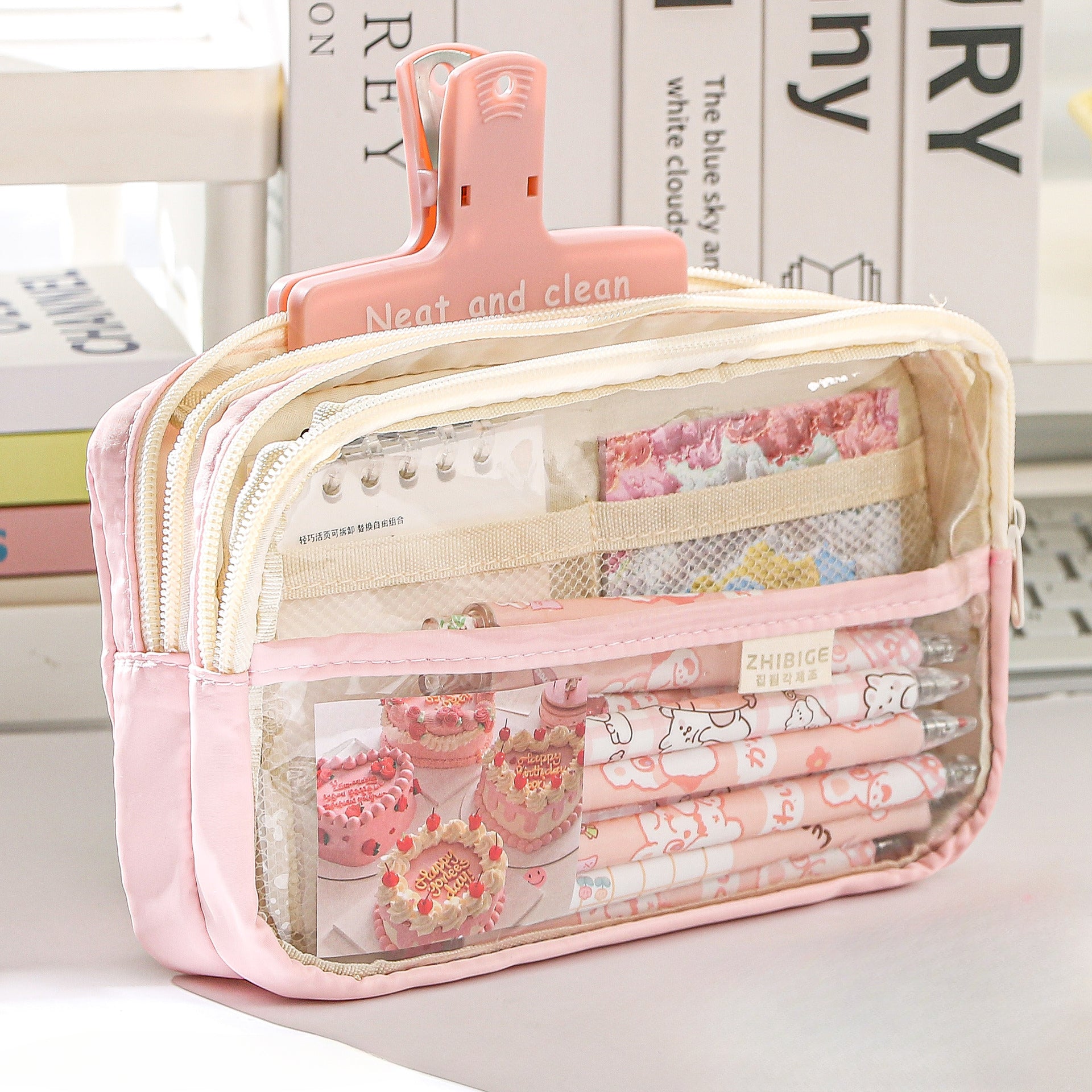 Wholesale TPU Transparent Pencil Bag