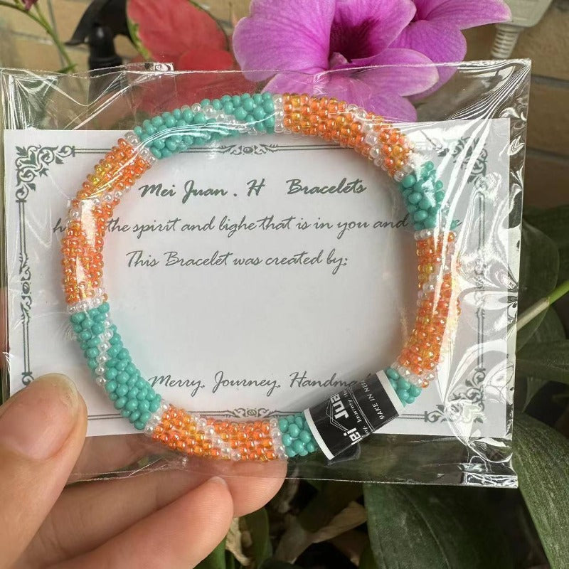 Wholesale Japanese Bohemian Rice Beads Fragrance Diffuser Bracelet