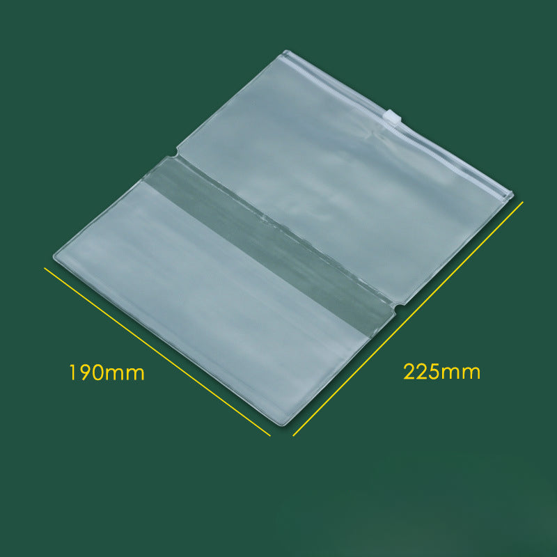 Wholesale A5 Laptop Zipper Bag Tickets PVC Storage Bag Handbooks