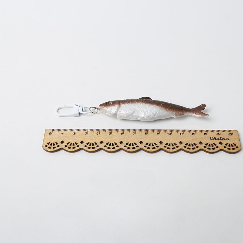 Wholesale Simulated Salted Fish Plastic Keychain