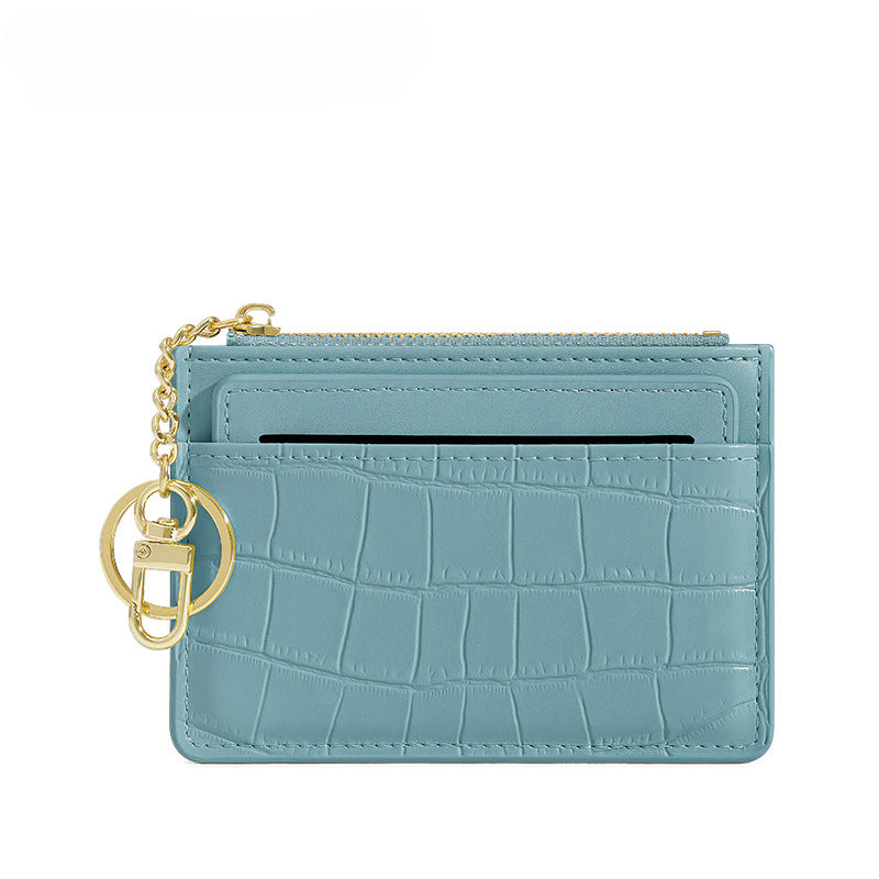 Wholesale PU Coin Purse Card Holder Keychain