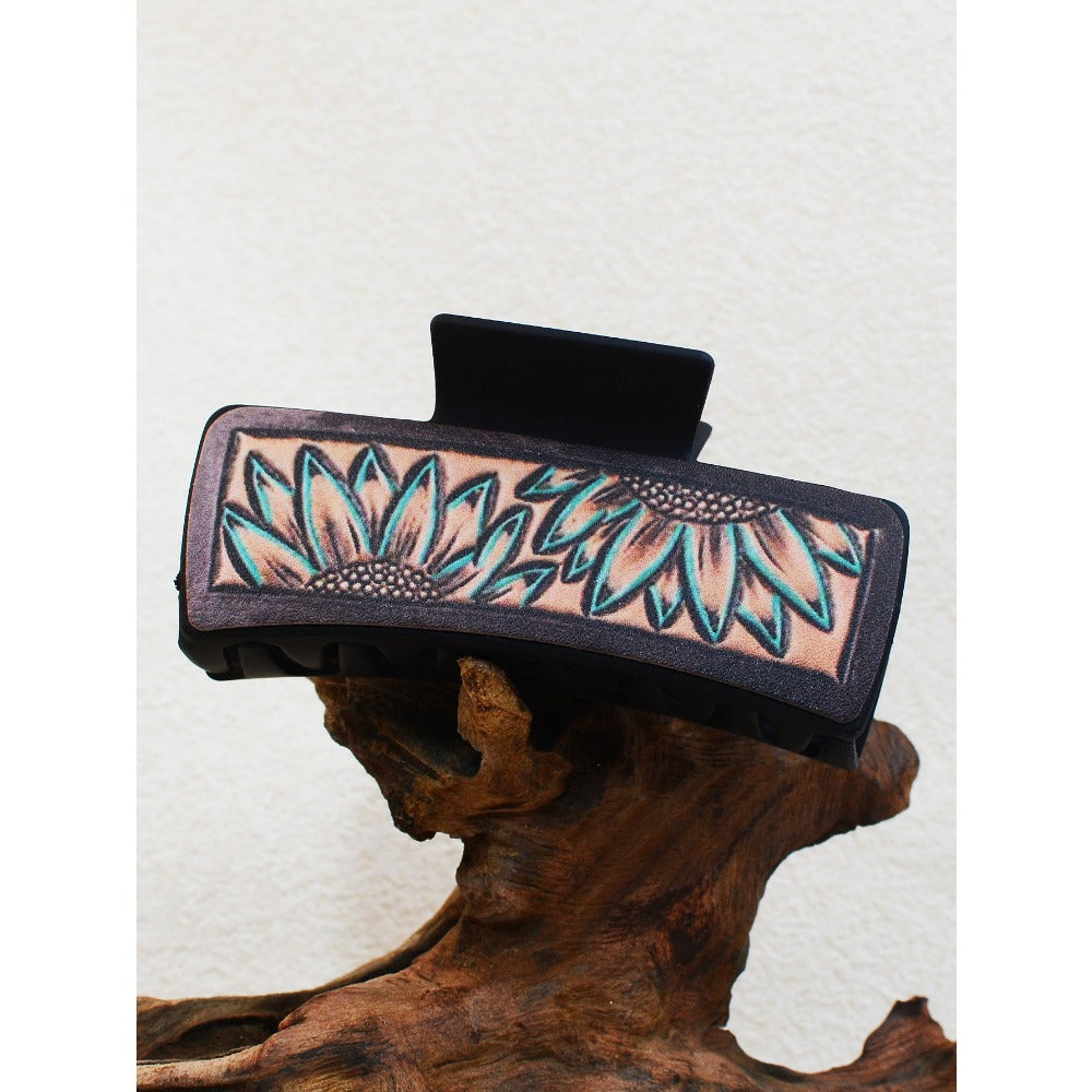 Wholesale Western Style Sunflower Hair Clip Shark Clip