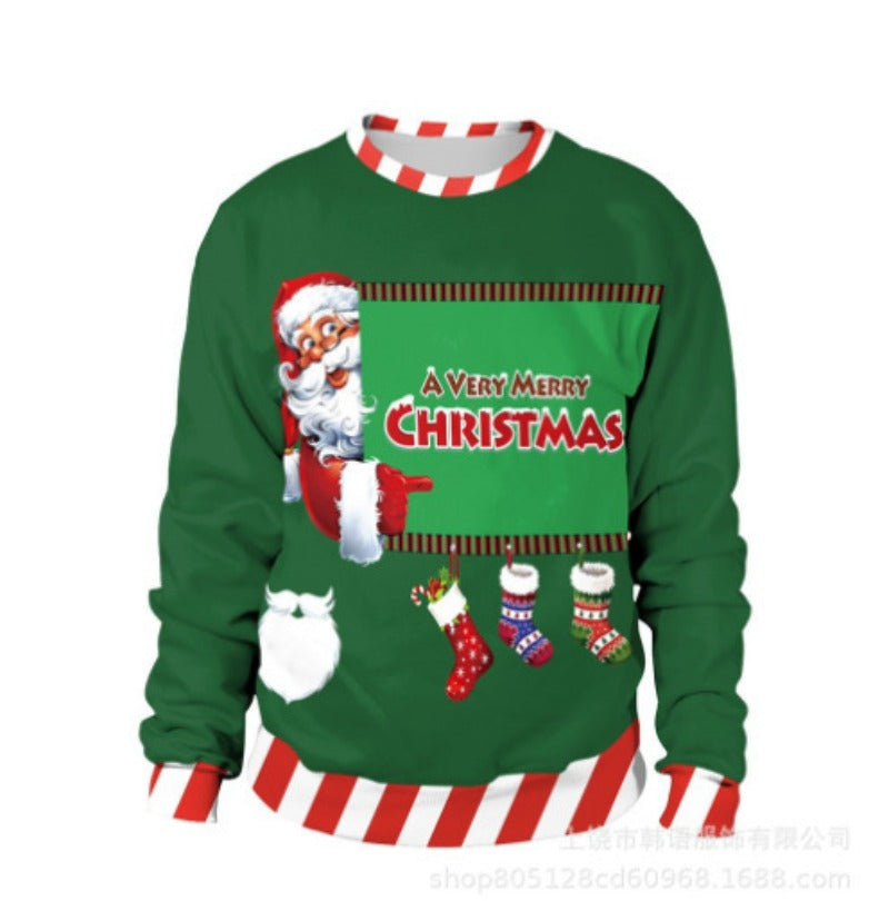Wholesale Christmas Printed Crew Neck Sweatshirt