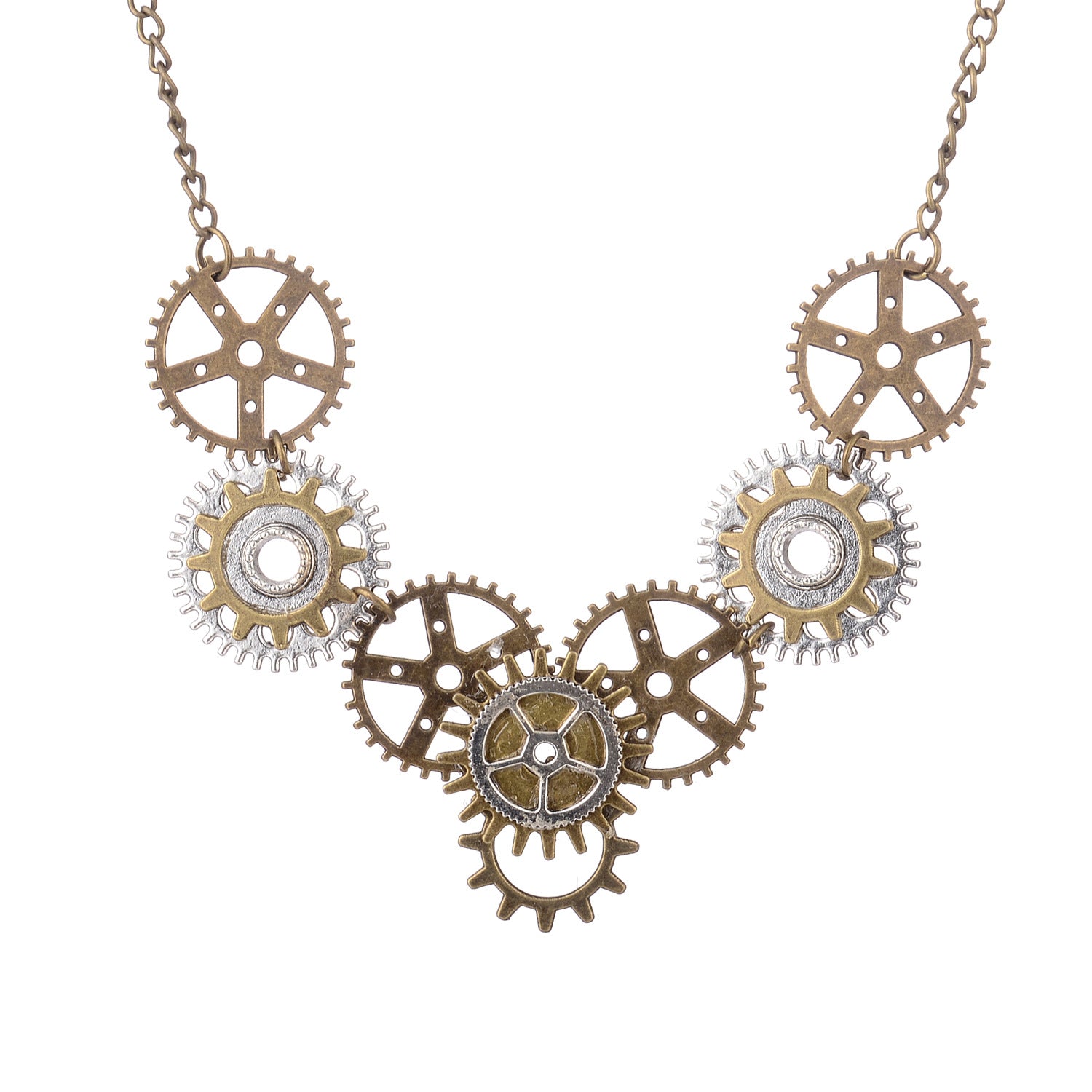 Wholesale Steampunk Gear Type Necklace