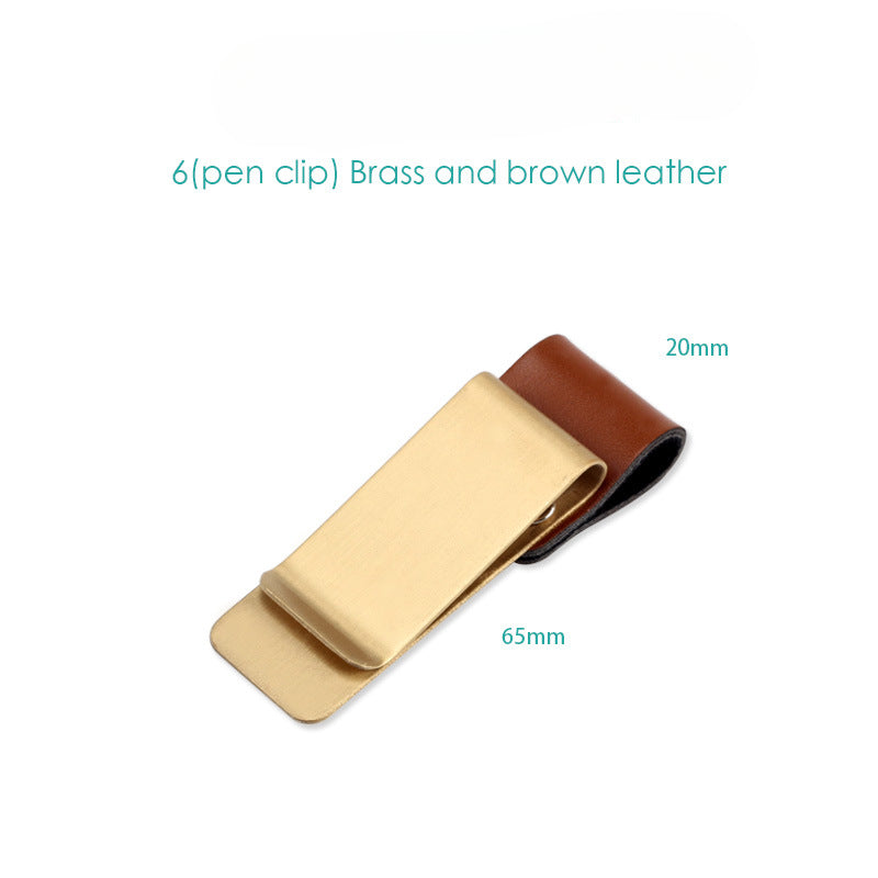 Wholesale Brass Stainless Steel Metal Pen Clip