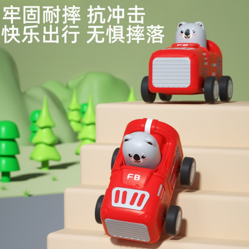 Wholesale Push Pull Back Car Inertia Car Creative Cartoon Toy Car Car Kindergarten Baby Toy