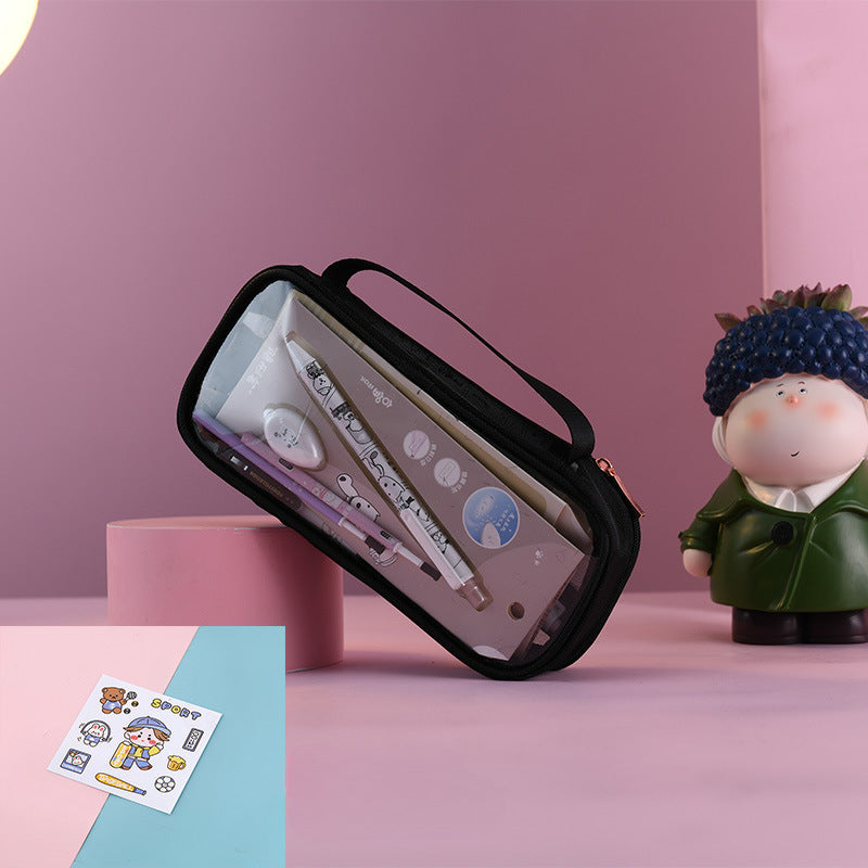 Estuche de lápiz transparente de PP al por mayor