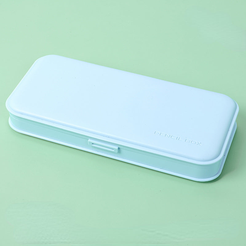 Wholesale PP Macaron Pencil Box Learning Stationery Storage Matte Pencil Box