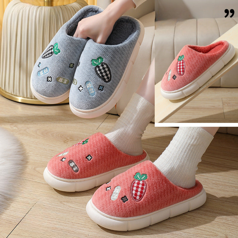 Wholesale Home Warm Non-slip Thick-soled Cotton Slippers