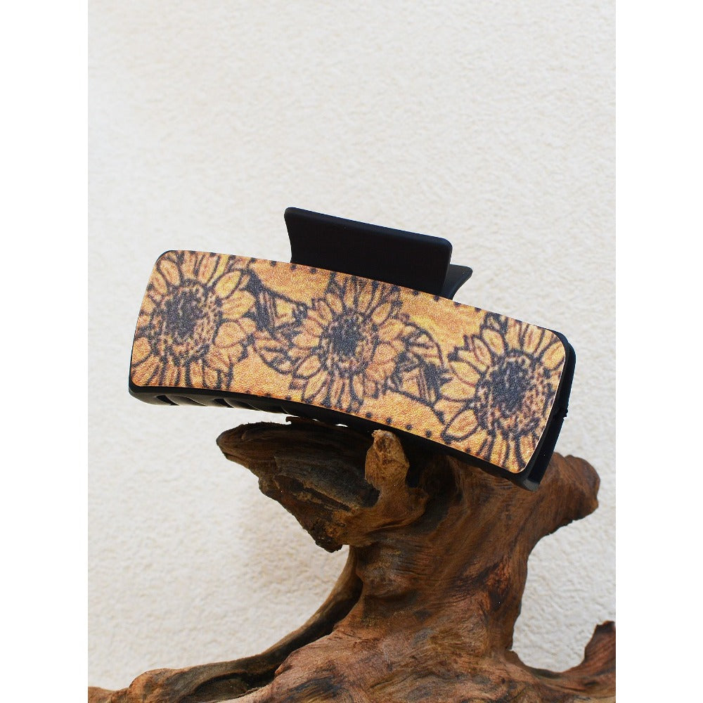 Wholesale of Western Style Cactus Plastic Hair Clips and Shark Clips