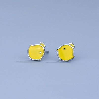 Pendientes al por mayor de conejo lindos 925 de plata esterlina