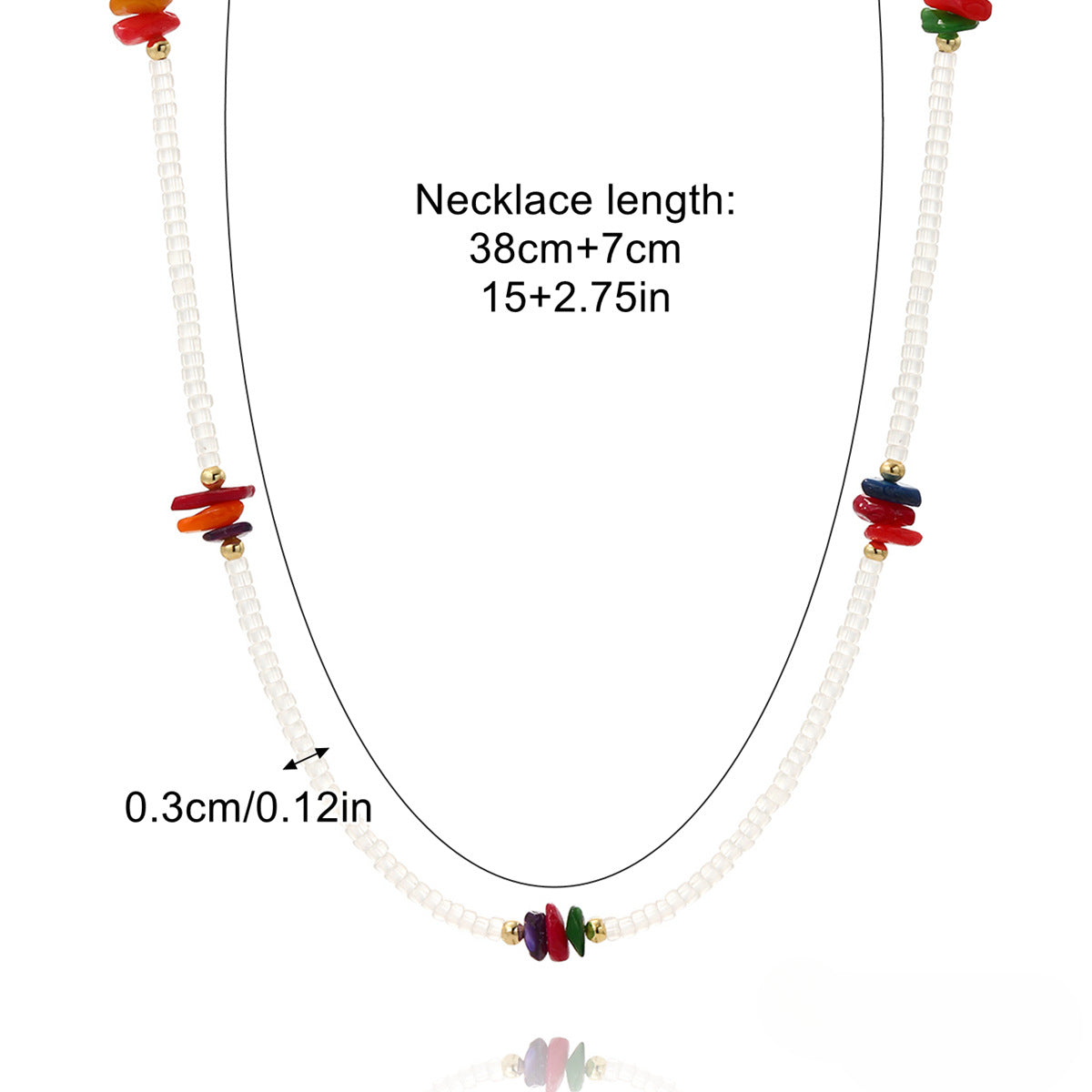 Wholesale Colored Beaded Alloy Necklaces