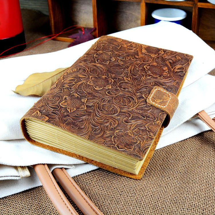 Wholesale Cowhide Handmade Notebook A5 Creative Retro Notepad Leather