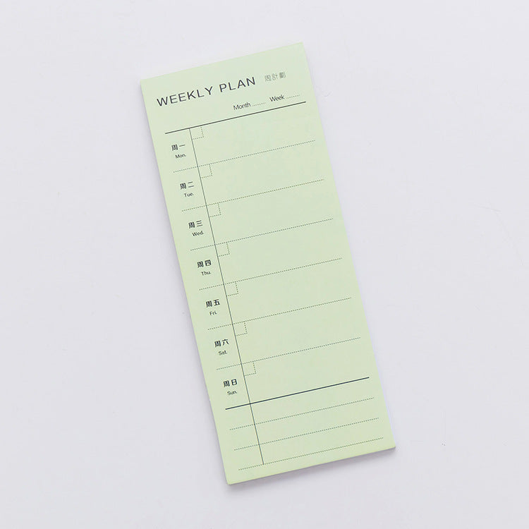 Wholesale Paper Daily Weekly Monthly List Sticky Notes