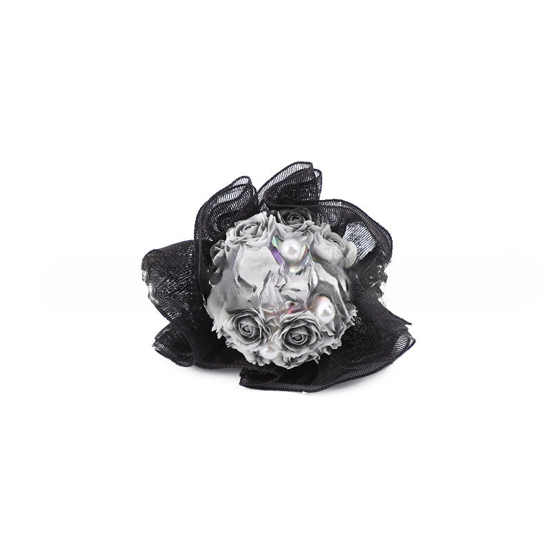 Wholesale 6pcs Heavy Industry Handmade Beads and Diamonds High-grade Luminous Bouquet DIY Jewelry Accessories