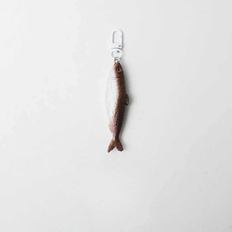 Wholesale Simulated Salted Fish Plastic Keychain